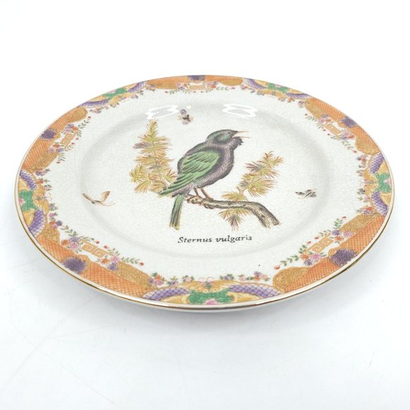 Wong Lee Decorative Bird Plate Sternus Vulgaris Starling Collectible Wall Table - Picture 2 of 7